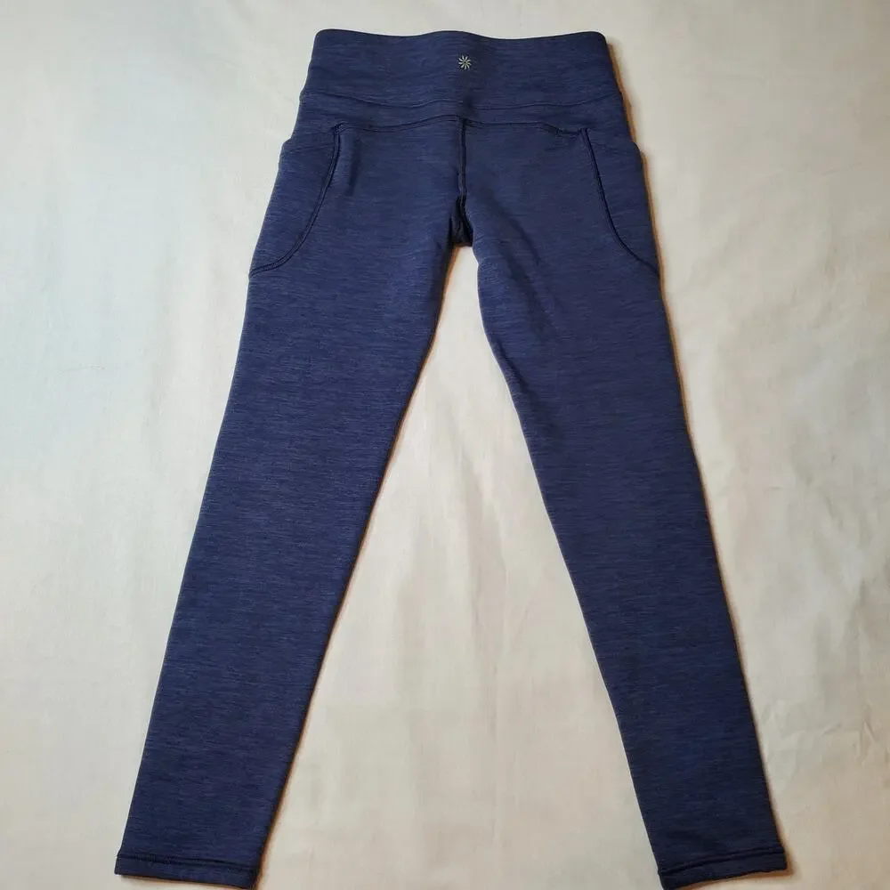 Athleta Girl Size XL Polartec Stash Tight Legging Blue 793570